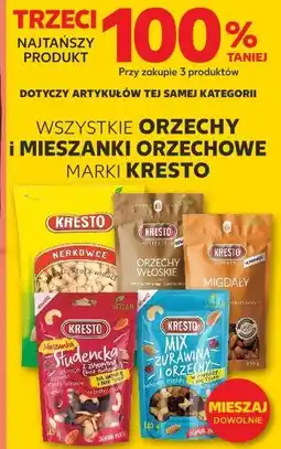Kaufland WSZYSTKIE ORZECHY I MIESZANKI ORZECHOWE MARKI KRESTO oferta