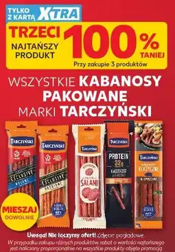 Kaufland WSZYSTKIE KABANOSY PAKOWANE MARKI TARCZYŃSKI oferta