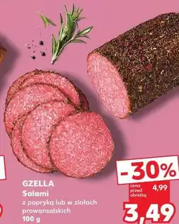 Kaufland GZELLA Salami z papryką lub w ziołach prowansalskich oferta