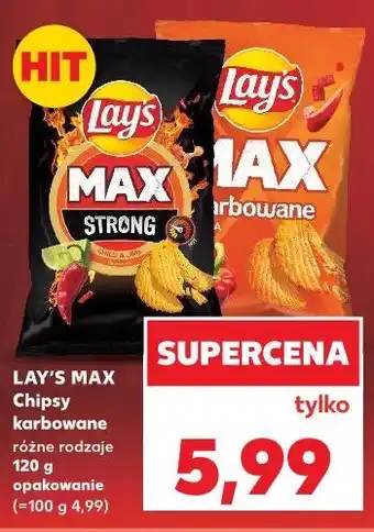 Kaufland LAY'S MAX Chipsy karbowane oferta