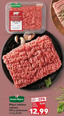 Kaufland Stoisko Mięsne Mięso mielone wołowe 400 g opakowanie oferta
