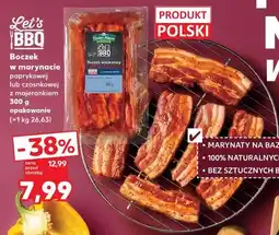 Kaufland Boczek w marynacie paprykowej lub czosnkowej z majerankiem Let's BBQ oferta