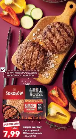 Kaufland Burger wołowy z warzywami Sokołów oferta
