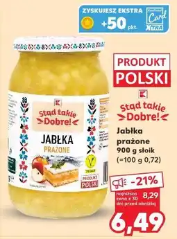 Kaufland Stąd takie Dobre! Jabłka prażone 900 g słoik oferta