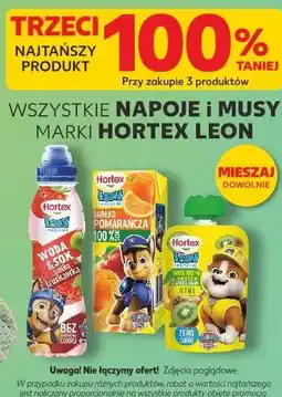 Kaufland WSZYSTKIE NAPOJE I MUSY MARKI HORTEX LEON oferta