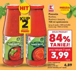 Kaufland K-CLASSIC Passata Rustica, Rustica z bazylią 720 ml opakowanie oferta
