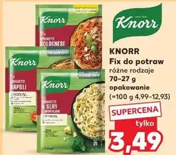 Kaufland Knorr Fix do potraw różne rodzaje oferta