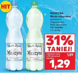 Kaufland MUSZYNA Woda mineralna gazowana, niegazowana, lekko gazowana 1,5 l butelka oferta