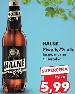 Kaufland HALNE Piwo 6,7% alk. jasne, mocne 1 l butelka oferta