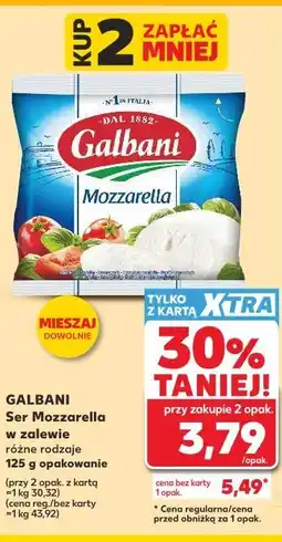 Kaufland GALBANI Ser Mozzarella w zalewie różne rodzaje 125 g opakowanie oferta