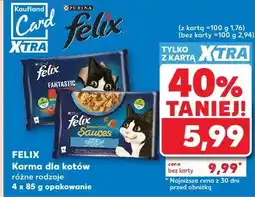 Kaufland Karma dla kotów różne rodzaje 4 x 85 g opakowanie oferta