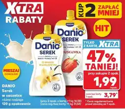 Kaufland DANIO Serek w saszetce różne rodzaje 120 g opakowanie oferta