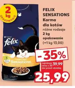 Kaufland Karma dla kotów różne rodzaje 2 kg opakowanie oferta