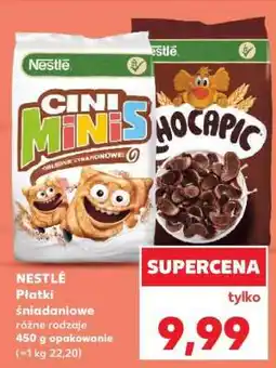 Kaufland NESTLÉ Płatki śniadaniowe różne rodzaje 450 g opakowanie (=1 kg 22,20) oferta