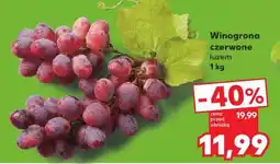 Kaufland Winogrona czerwone luzem 1 kg oferta