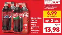 Kaufland COCA-COLA, FANTA, SPRITE Napój gazowany 2 x 2 l opakowanie oferta