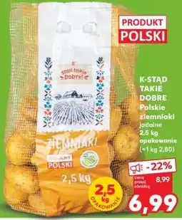 Kaufland K-STĄD TAKIE DOBRE Polskie ziemniaki jadalne 2,5 kg opakowanie oferta