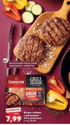 Kaufland Burger wołowy z warzywami oferta