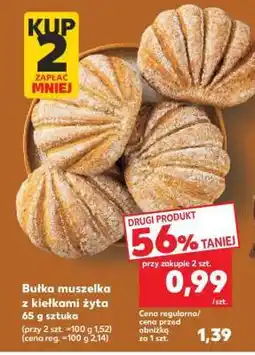 Kaufland Bułka muszelka z kiełkami żyta 65 g sztuka oferta