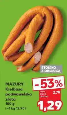 Kaufland MAZURY Kiełbasa podwawelska złota 100 g oferta