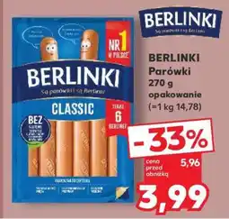 Kaufland BERLINKI Parówki 270 g opakowanie oferta