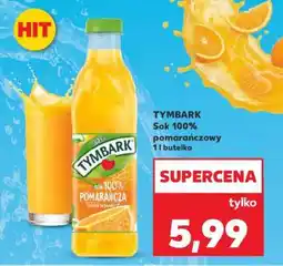 Kaufland TYMBARK Sok 100% pomarańczowy 1l butelka oferta