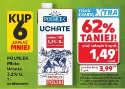 Kaufland POLMLEK Mleko Uchte 3,2% tł. 1l opakowanie oferta