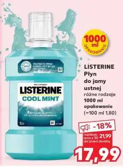 Kaufland LISTERINE Płyn do jamy ustnej oferta