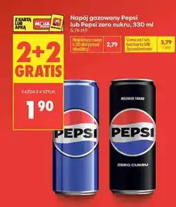 Biedronka Napój gazowany Pepsi lub Pepsi zero cukru, 330 ml oferta