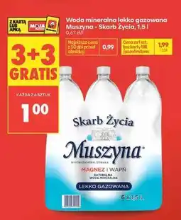 Biedronka Woda mineralna lekko gazowana Muszyna Skarb Życia, 1,5 l oferta