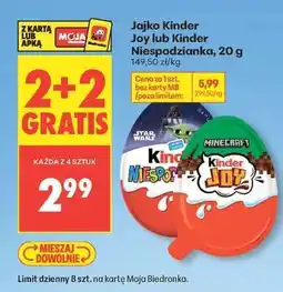 Biedronka Jajko Kinder Joy lub Kinder Niespodzianka, 20 g oferta