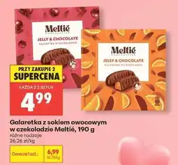 Biedronka Galaretka z sokiem owocowym w czekoladzie Meltié, 190 g oferta