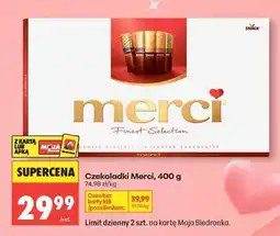 Biedronka Czekoladki Merci, 400 g oferta