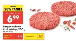 Biedronka Burger wołowy Kraina Mięs 200 g oferta