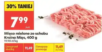 Biedronka Mięso mielone ze schabu Kraina Mięs 400 g oferta