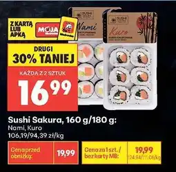 Biedronka Sushi Sakura, 160 g/180 g oferta