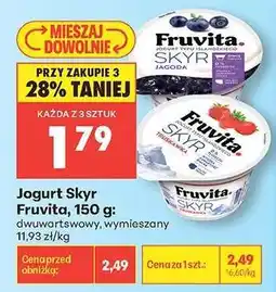 Biedronka Jogurt Skyr Fruvita, 150 g oferta