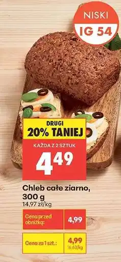 Biedronka Chleb cale ziarno 300 g oferta