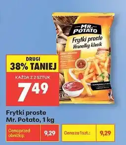 Biedronka Frytki proste Mr. Potato 1 kg oferta