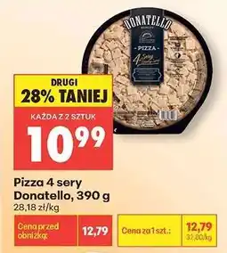 Biedronka Pizza 4 sery Donatello, 390 g oferta