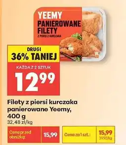 Biedronka Filety z piersi kurczaka panierowane Yeemy, 400 g oferta