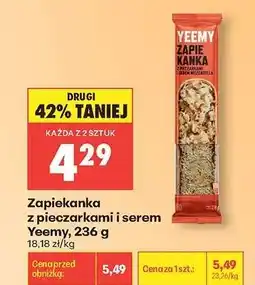 Biedronka Zapiekanka z pieczarkami i serem Yeemy, 236 g oferta