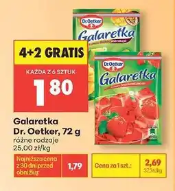 Biedronka Galaretka Dr.Oetker 72 g oferta