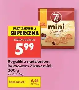 Biedronka Rogaliki z nadzieniem kakaowym 7 Days mini, 200 g oferta