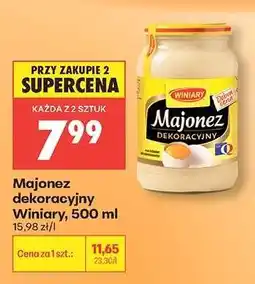 Biedronka Majonez dekoracyjny Winiary 500 ml oferta
