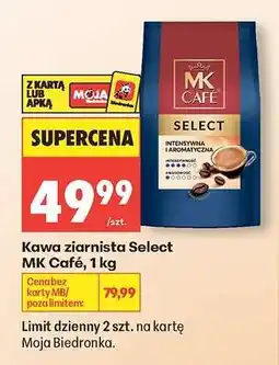 Biedronka Kawa ziarnista Select MK Café, 1 kg oferta