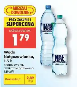Biedronka WODA NAŁĘCZOWIANKA 1,5 L oferta