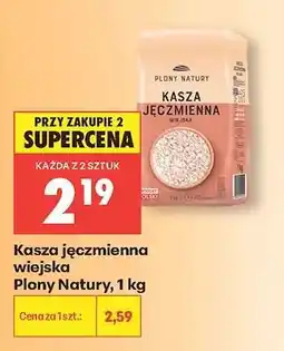 Biedronka Kasza jęczmienna wiejska Plony Natury, 1 kg oferta