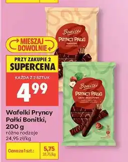 Biedronka Wafelki Pryncy Pałki Bonitki, 200 g oferta