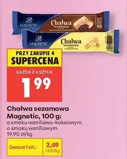 Biedronka Chałwa sezamowa Magnetic, 100 g oferta